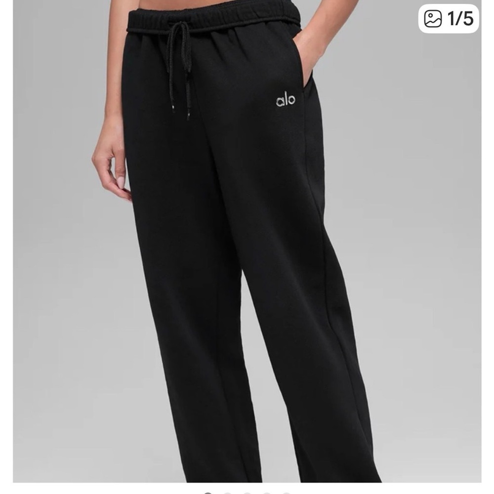ALO Yoga Women's Black Sweatpants - Picture 2 of 7